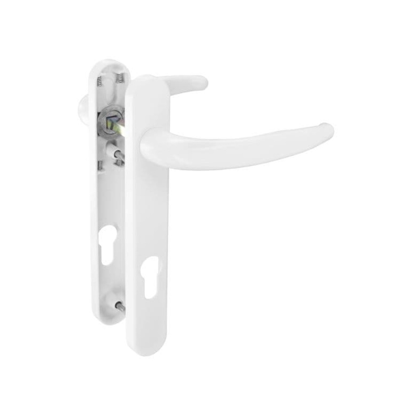 Securit Upvc Sprung Door Handle 92mm/122mm – White
