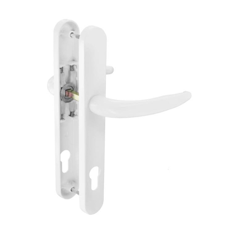 Securit Upvc Sprung Door Handle 92mm/211mm – White