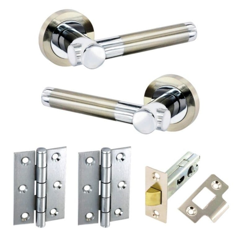 Securit Venus Latch Door Handle Pack – Stainless Steel