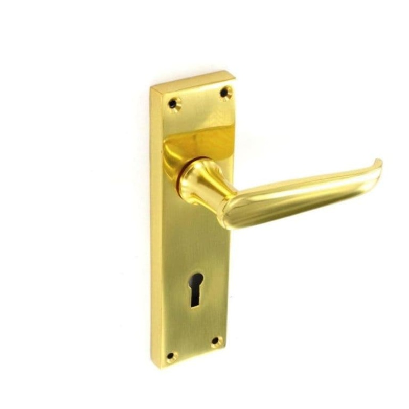 Securit Victorian lock handles (Pair) – 150mm