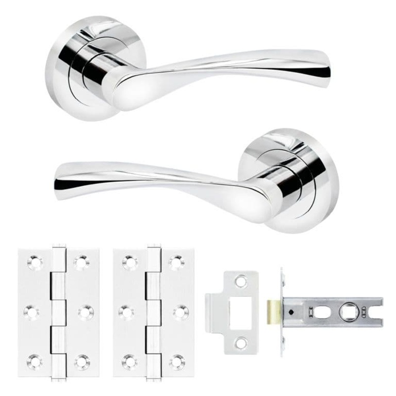 Smiths Architectural Lunar Handle Latch Pack CP – 52mm rose dia.