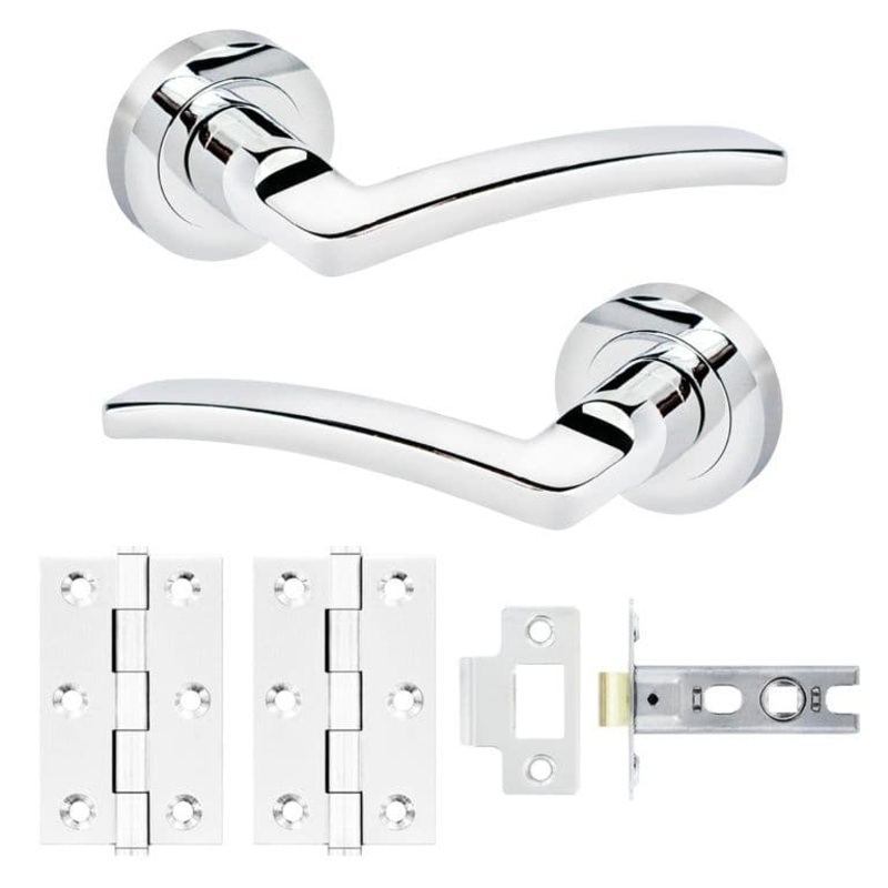 Smiths Architectural Nova Handle Latch Pack CP – 52mm rose dia.