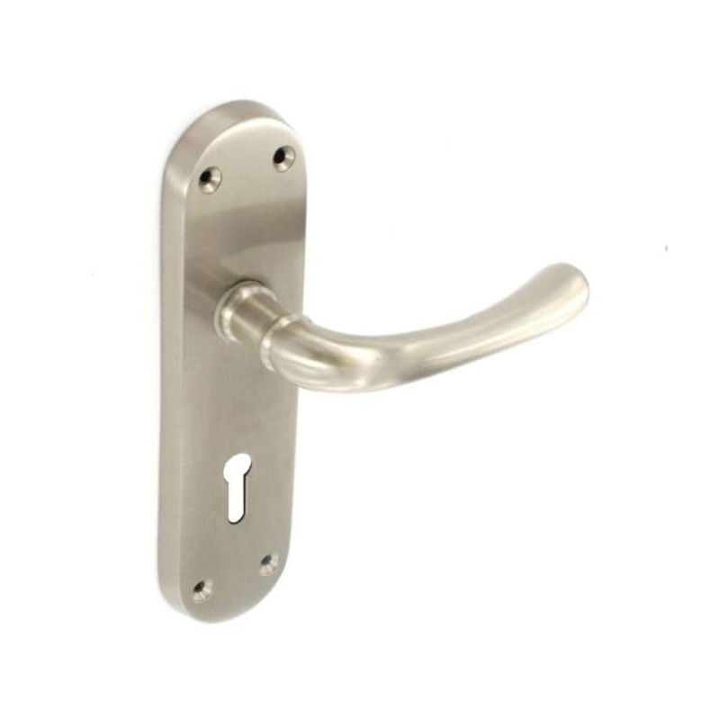 Smiths Architectural Rosa Lock Lever On Back Plate SN – 168mm x 44mm