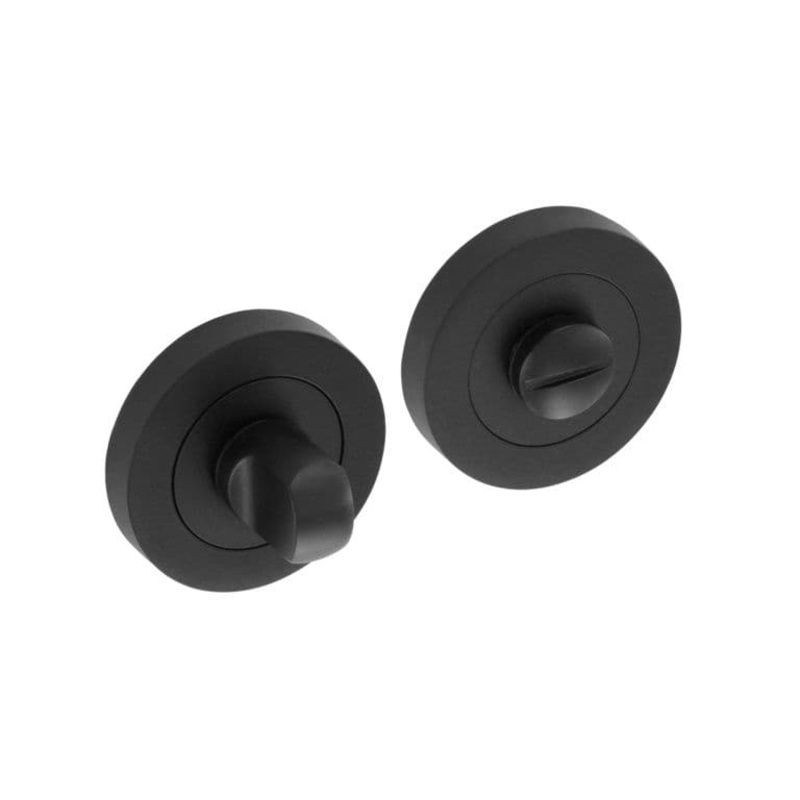 Smiths Architectural Turn & Release Screw On Rose – Matt Black