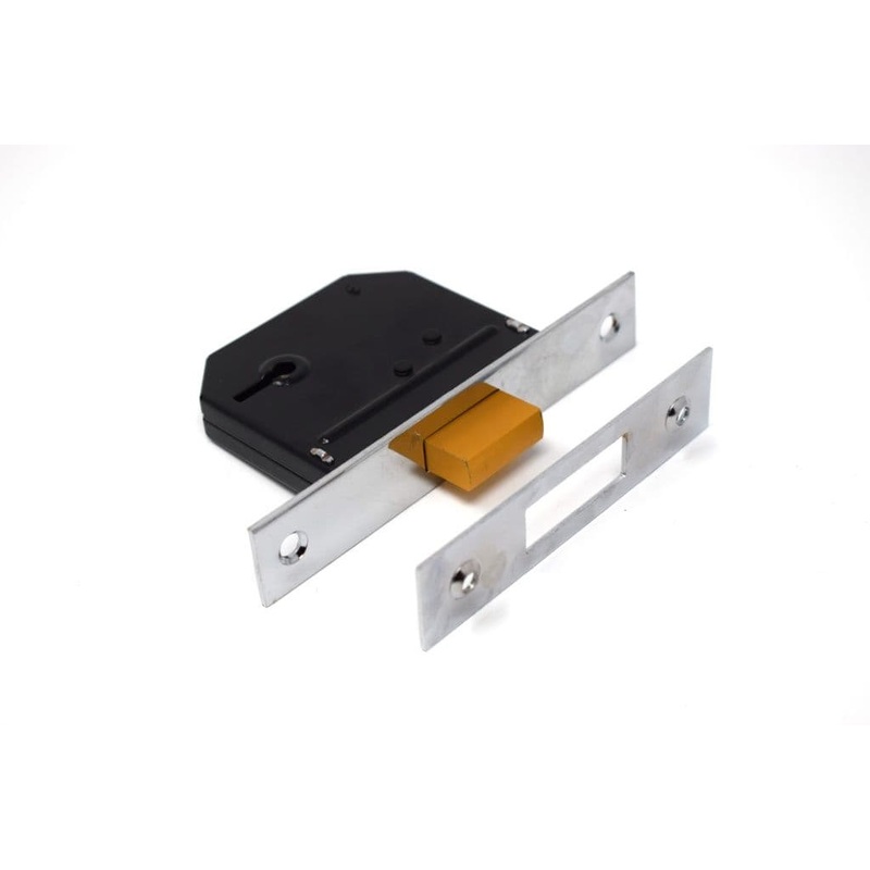 Yale Essentials 3 Lever Deadlock – Chrome 64mm