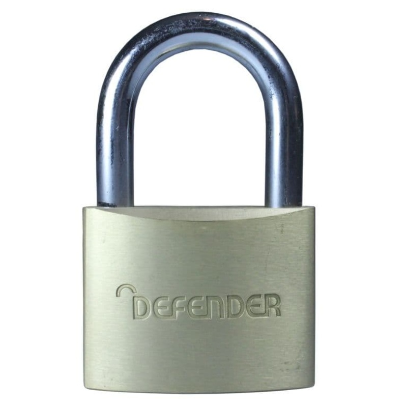 Defender Brass Padlock Branded – 50mm