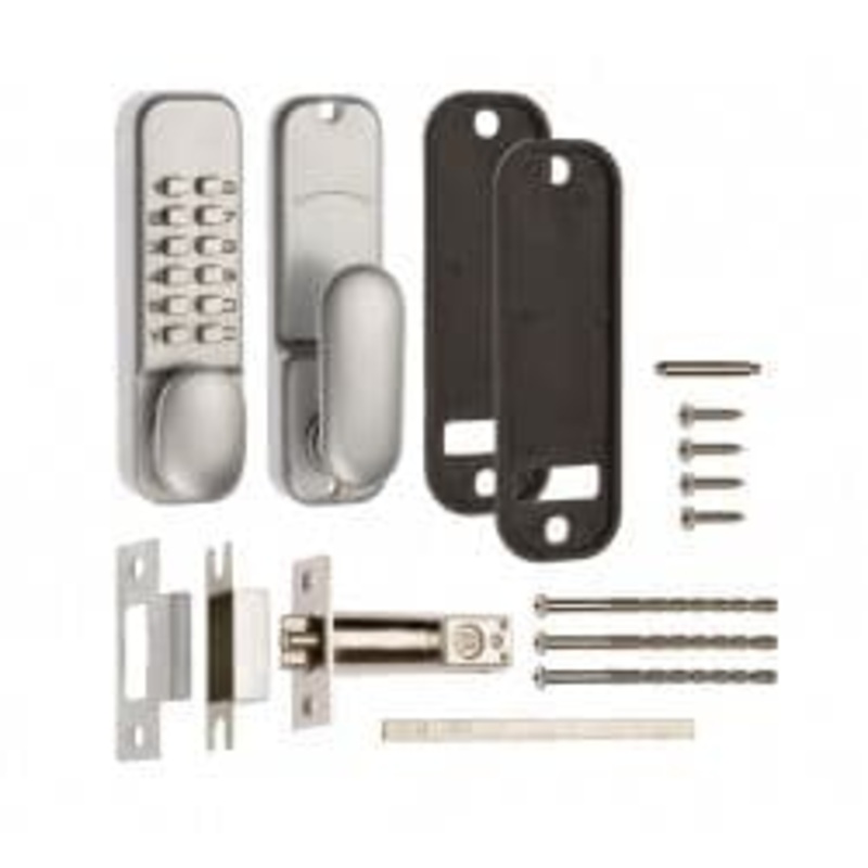 Era Digital Door Lock Oval with Hold Back – Finish: Chrome Effect