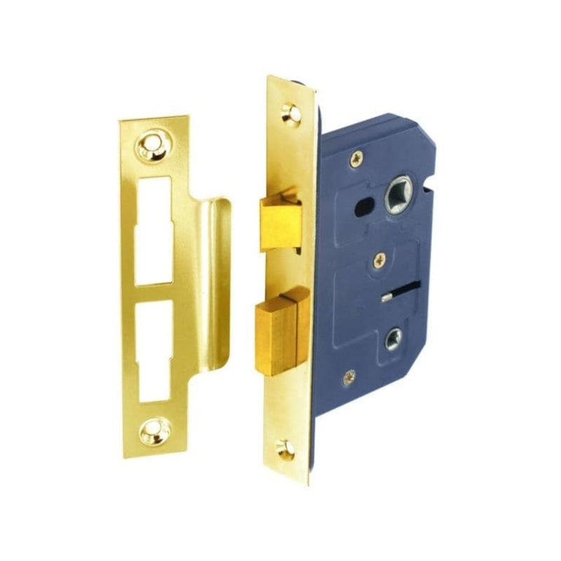 Securit Bathroom Lock Brass Plated – 63mm