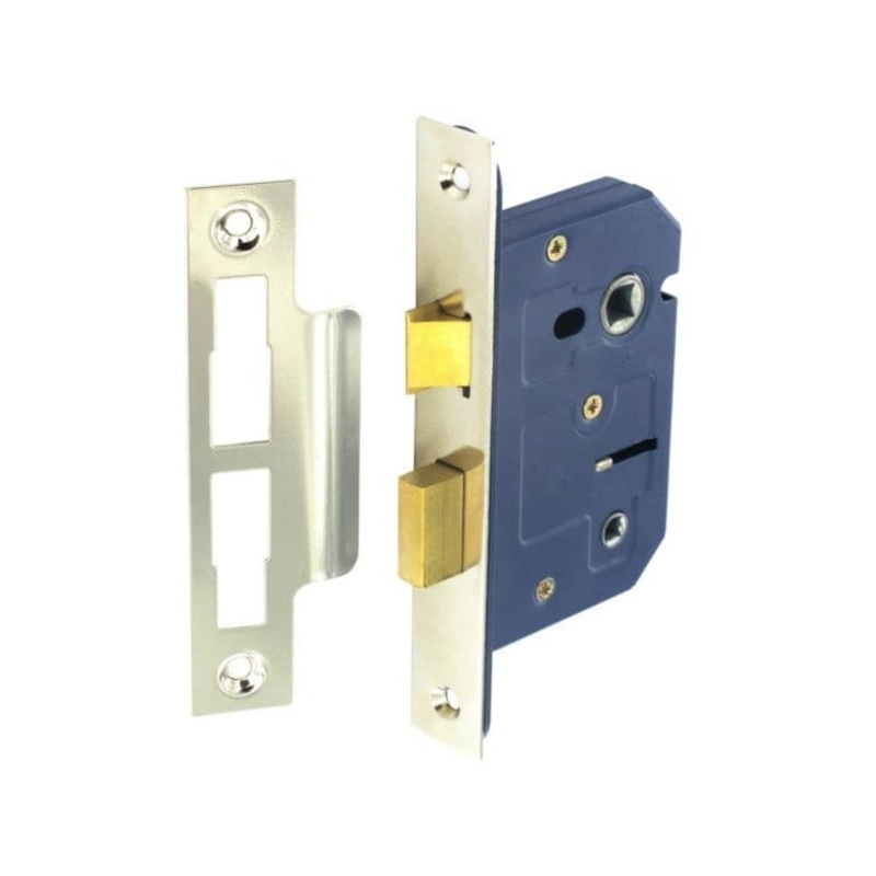 Securit Bathroom Lock Nickel Plated – 63mm