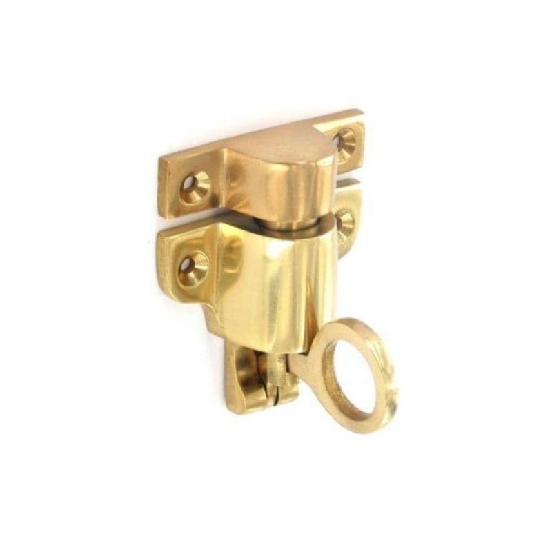 Securit Brass Fanlight Catch – 65mm