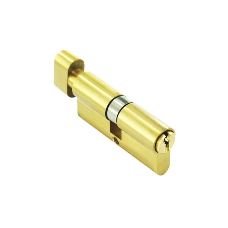 Securit Euro Brass Thumb Cylinder – 40 x 40mm – Pack of 5