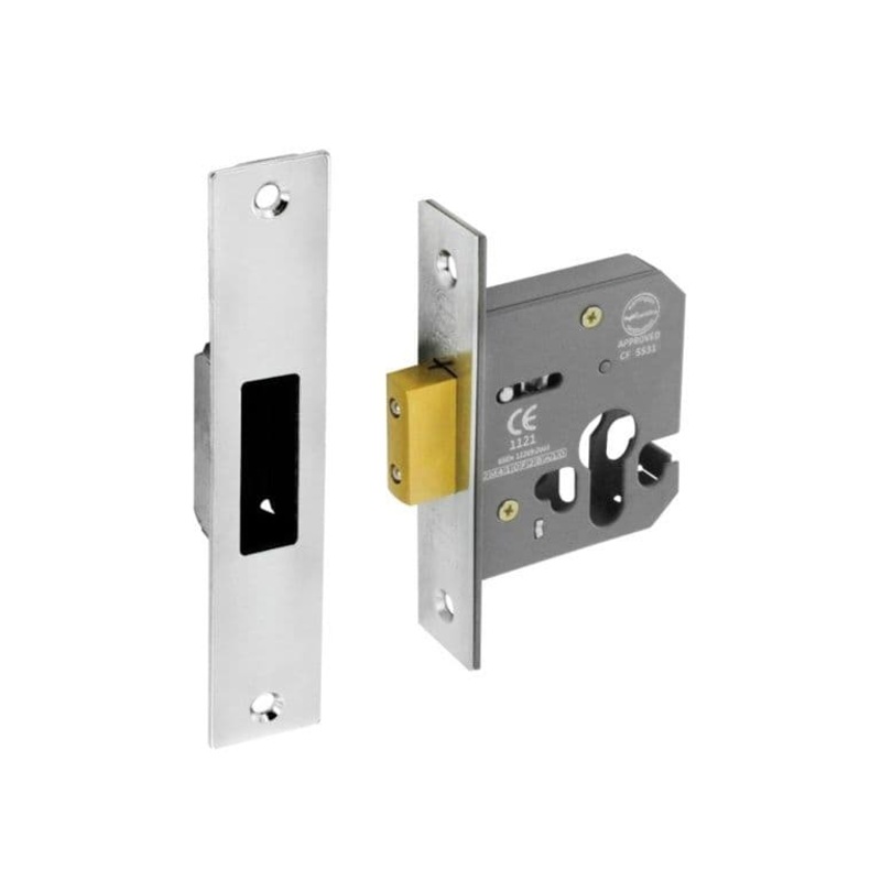 Securit Euro Deadlock Nickel Plated – 63mm