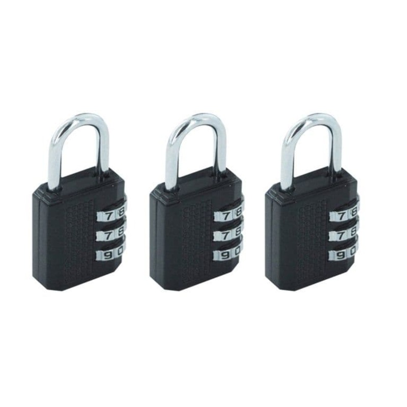 Securit Resettable Code Lock 3 Pack – 35mm Black