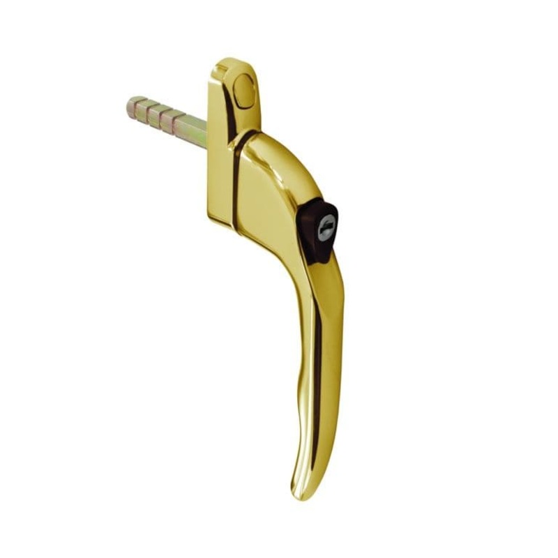 Securit Upvc Inline Espag Lock Window Handle – Brass
