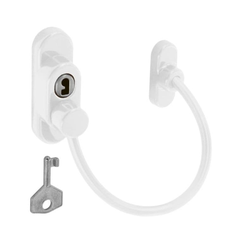 Securit Window Cable Restrictor – White