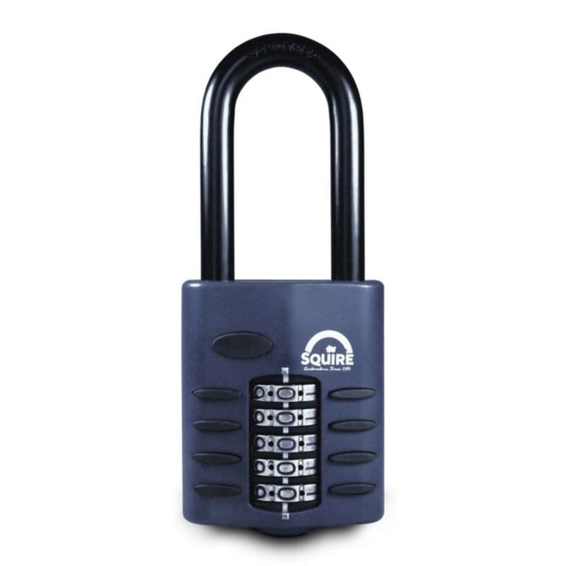 Squire Recodeable Heavy Duty Combination Padlock – Long Shackle – 60mm