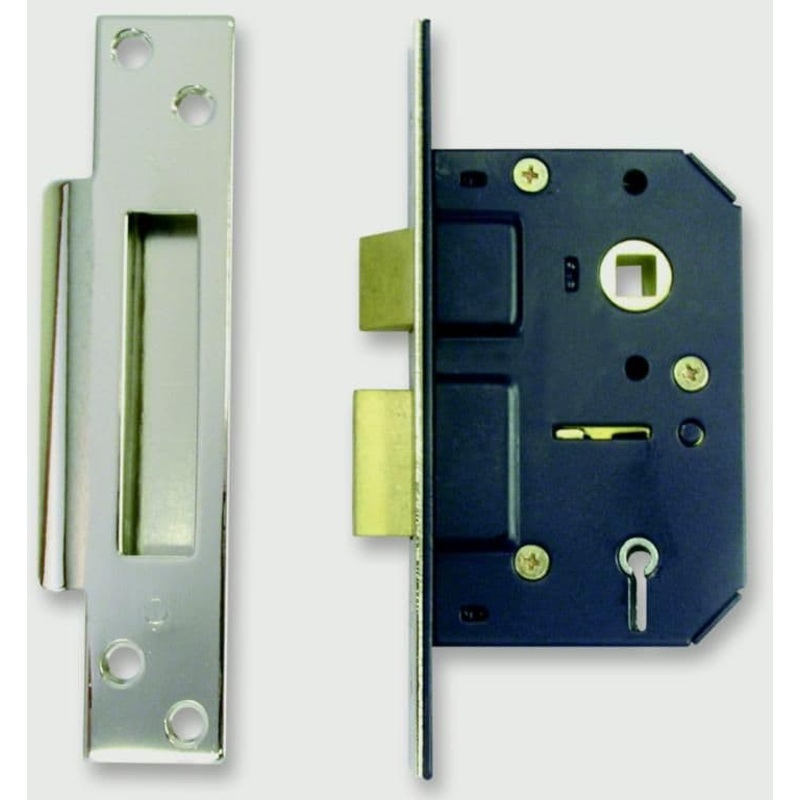 Sterling 3 3 Lever Mortice Sashlock – Nickel
