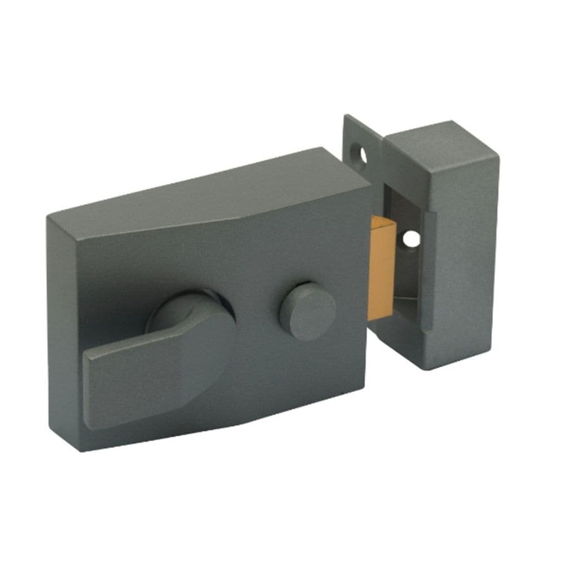 Sterling Deadlocking Nightlatch – Standard size |Grey
