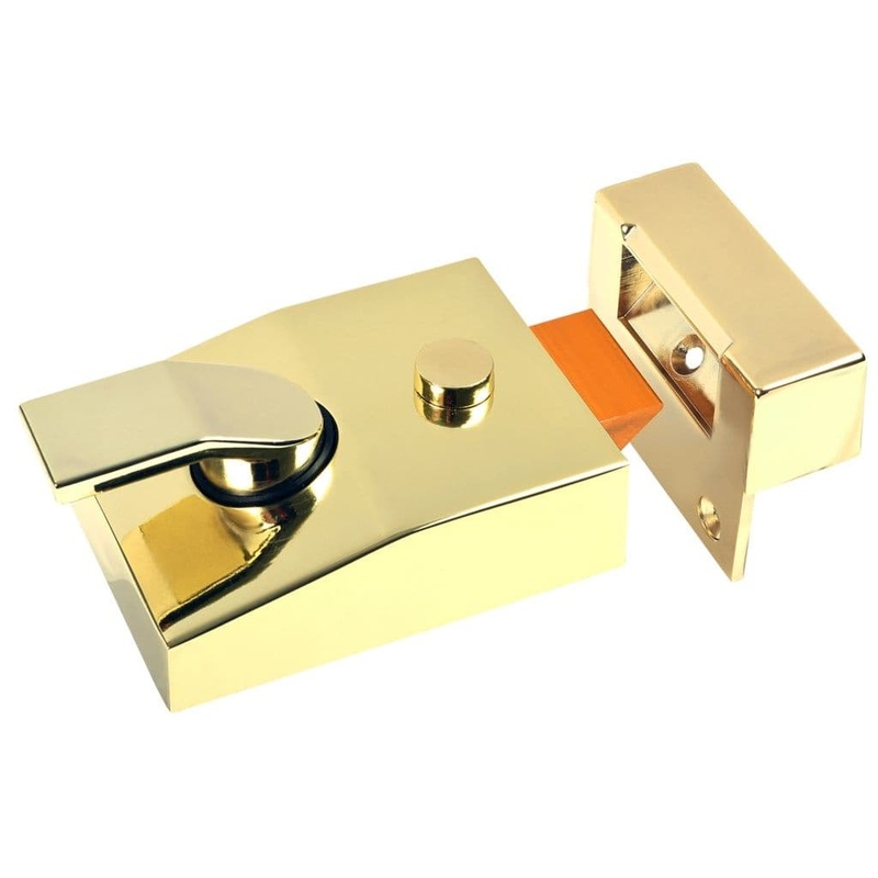Sterling Double Locking Night Latch – Brass 60mm