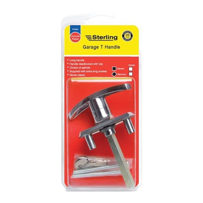 Sterling Garage Door Handle Lock – Square – Visi