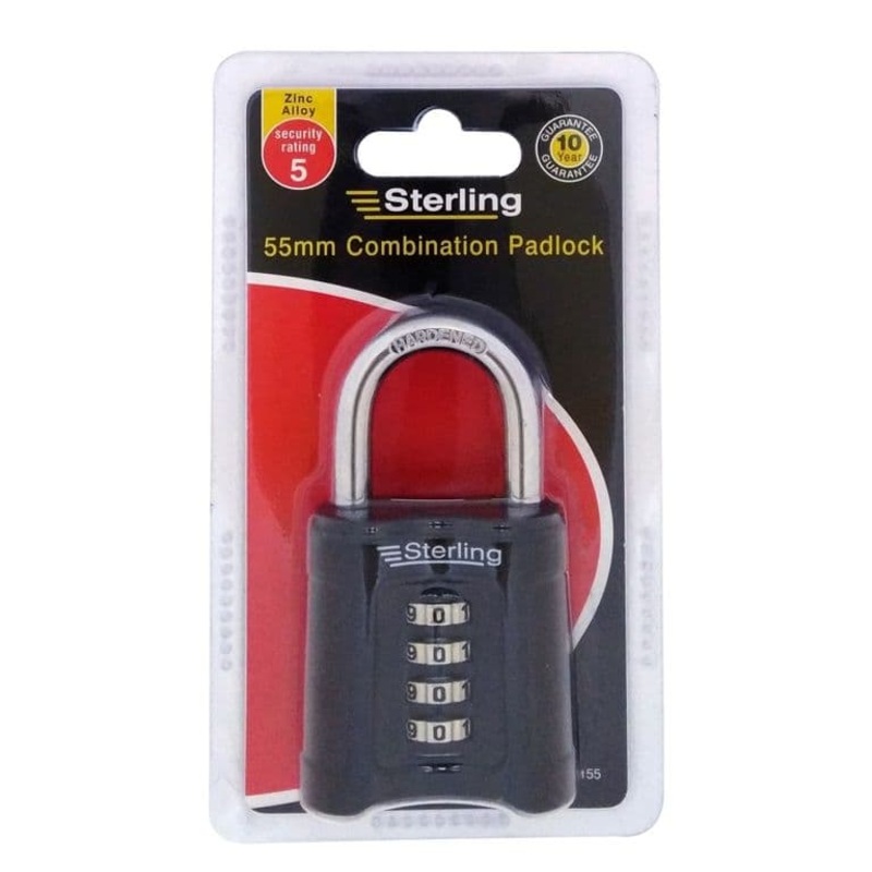 Sterling Heavy Duty Combination Padlock – 55mm