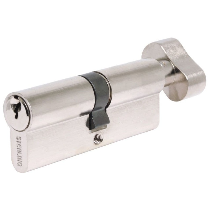 Sterling Thumbturn Euro Cylinder – 50×50 Nickel