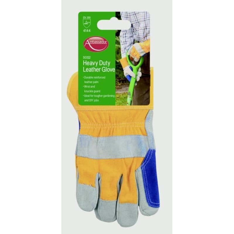 Ambassador Deluxe Heavy Duty Leather Glove – Reinforced Leather Palm