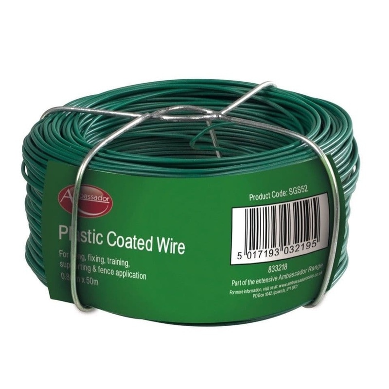 Ambassador Plastic Coated Wire – 0.8mm x 50m