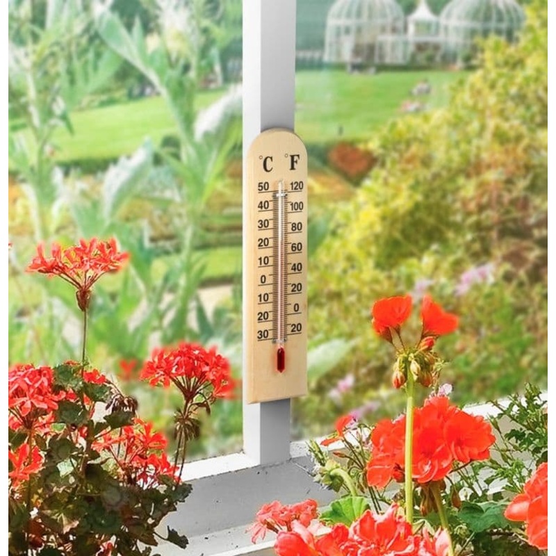 Ambassador Wooden Thermometer – 12” (30cm)