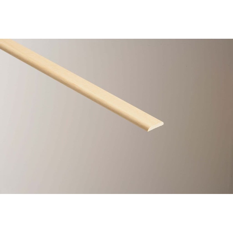 Cheshire Mouldings D Moulding Light Hardwood – 6 x 31mm x 2.4m