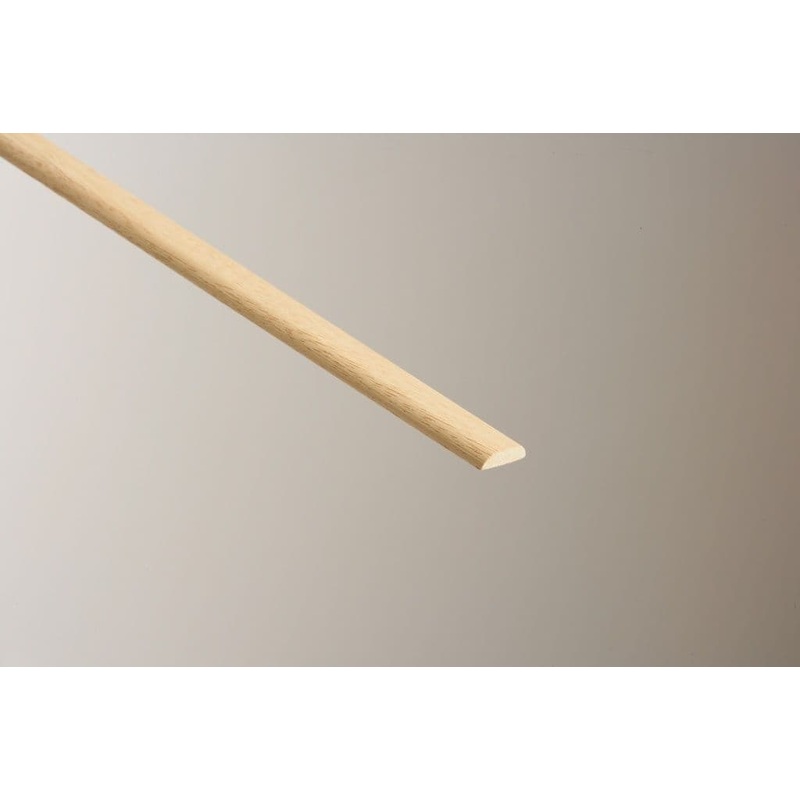Cheshire Mouldings D Moulding Light Harwood – 6 x 18mm x 2.4m