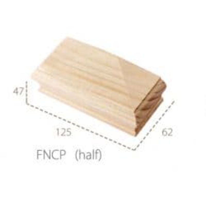 Cheshire Mouldings Flat Newel Cap – Half Pine