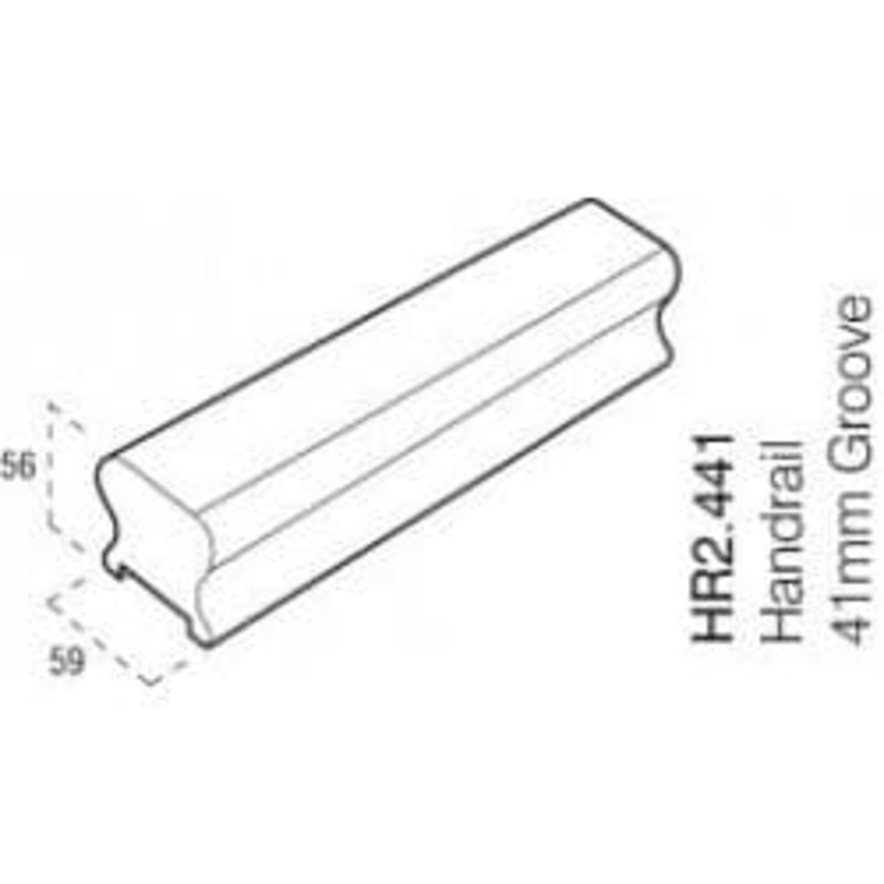 Cheshire Mouldings Handrail Pine – 41mm x 2.4m