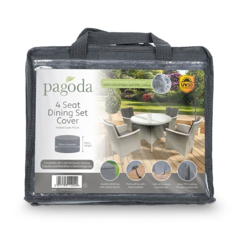Pagoda 4 Seat Dining Set Cover – 190 x 90cm