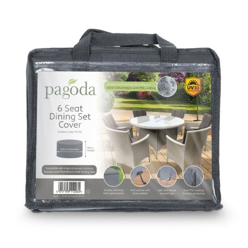 Pagoda 6 Seat Dining Set Cover – 245 x 90cm