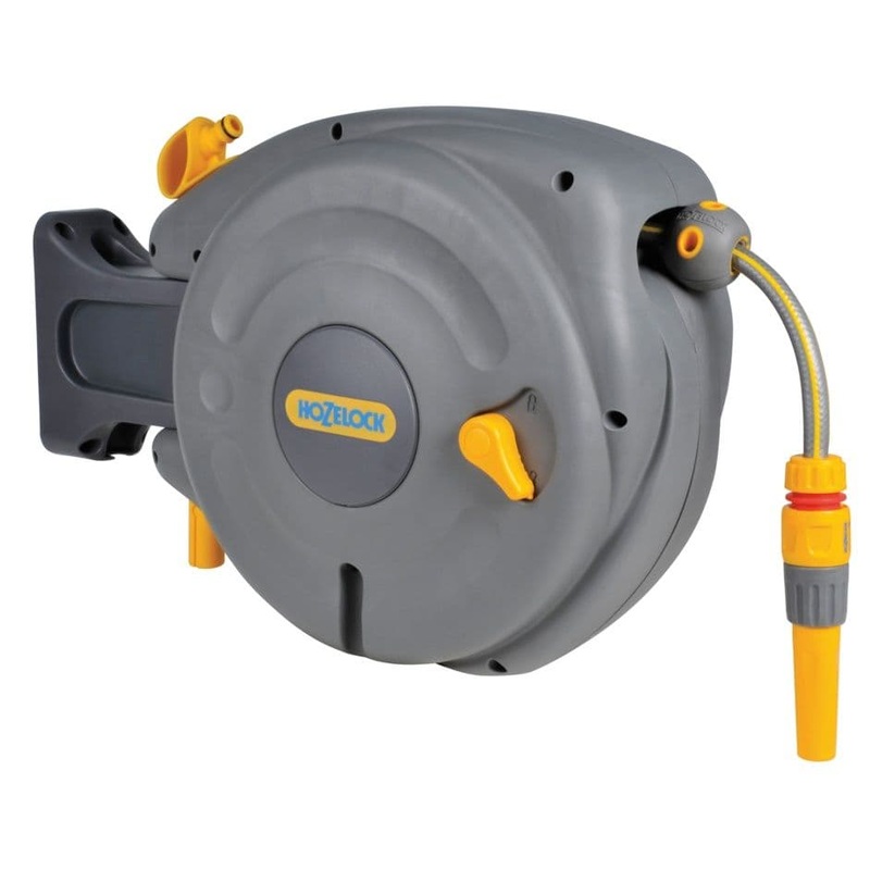 Hozelock Mini Auto Reel – Wall Mounted Reel with 10m Hose