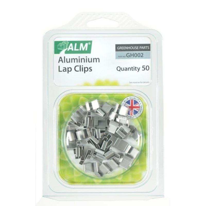 ALM Aluminium Lap Clips – Pack of 50