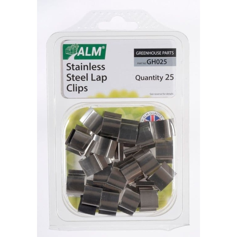 ALM Sprung Glazing Lap Clips – Stainless Steel