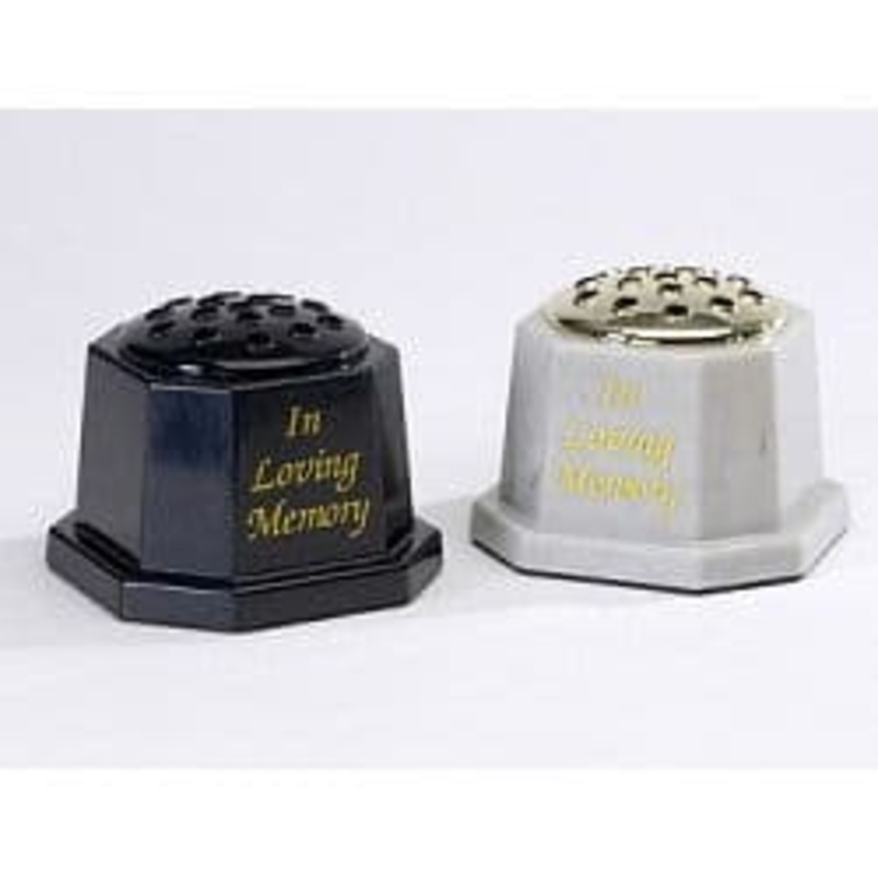 Oasis In Loving Memory Plastic Marble Effect – 17 x 17 x 15cm