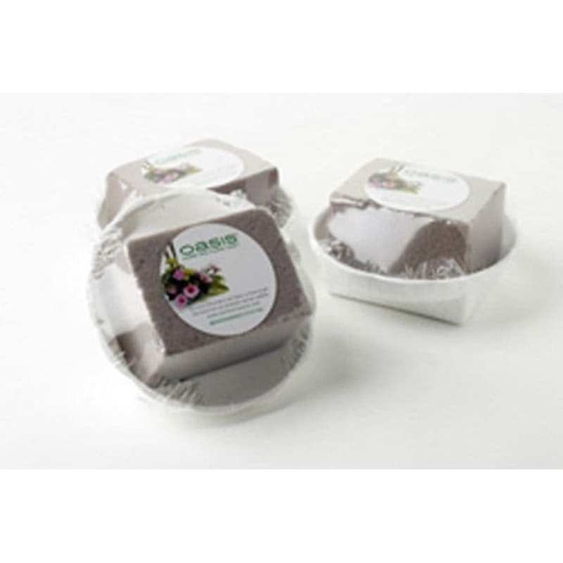 Oasis White Round Bowl – OASIS SEC Floral Foam – 16 x 4cm