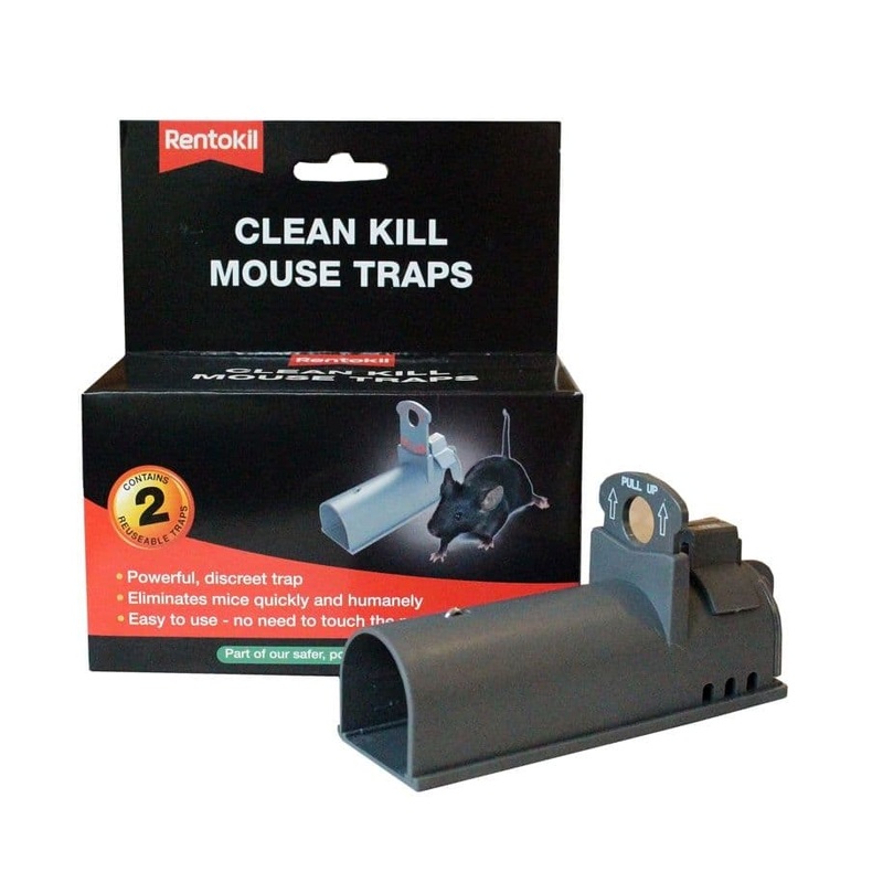 Rentokil Clean Kill Mouse Trap – Twin Pack