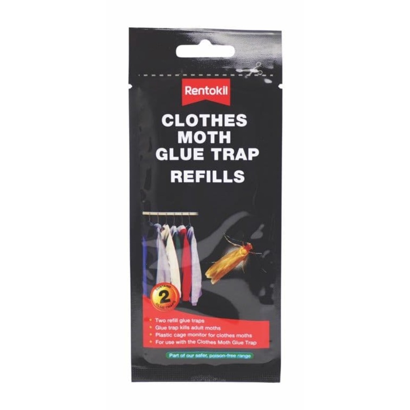 Rentokil Clothes Moth Glue Trap – Twin Pack Refill