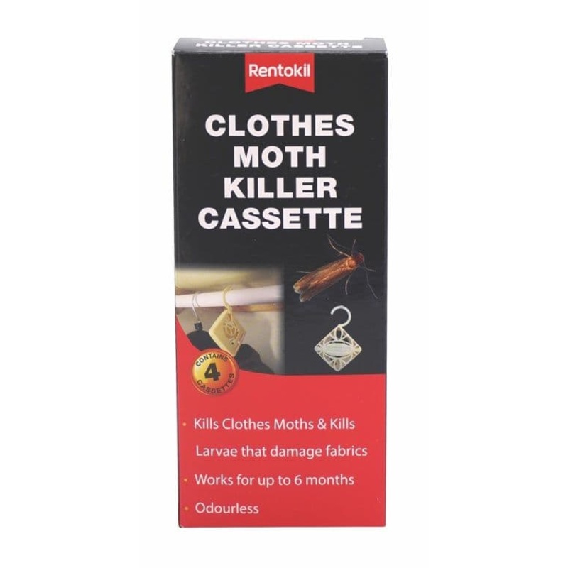 Rentokil Clothes Moth Killer Cassette – Pack 4