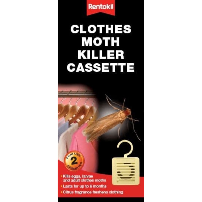 Rentokil Clothes Moth Killer Cassette – Twin Pack
