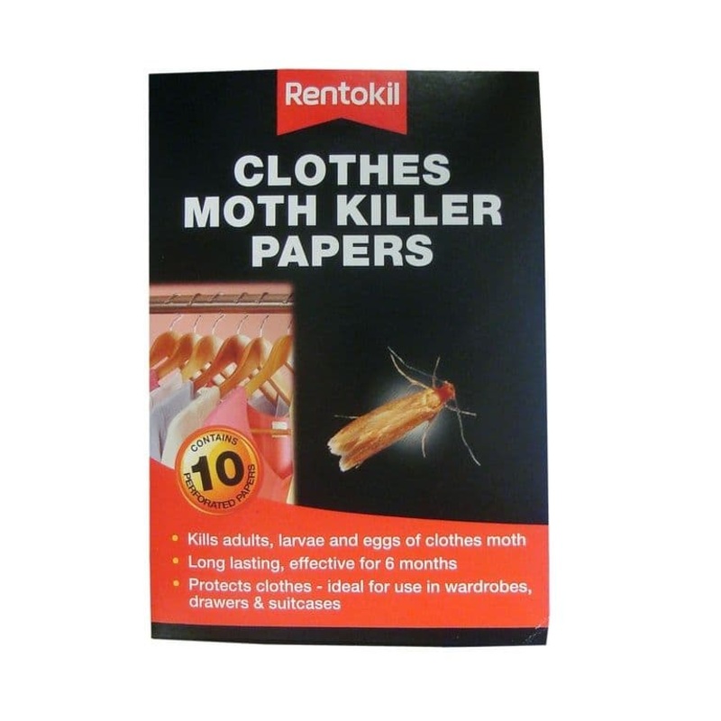 Rentokil Clothes Moth Killer Papers – Pack 10