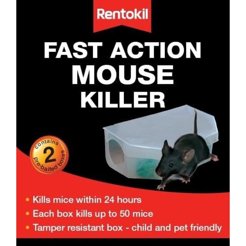 Rentokil Fast Action Mouse Killer – Twin Pack