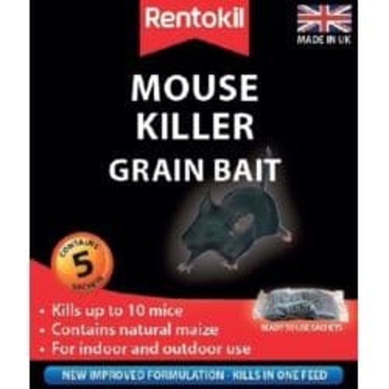 Rentokil Mouse Killer Grain Bait – 5 Sachet