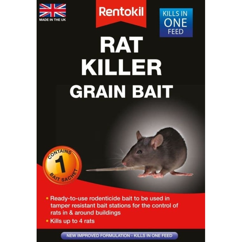 Rentokil Rat Killer Grain Bait – Single Sachet