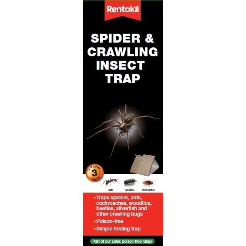 Rentokil Spider & Crawling Insect Trap – 3 Pack