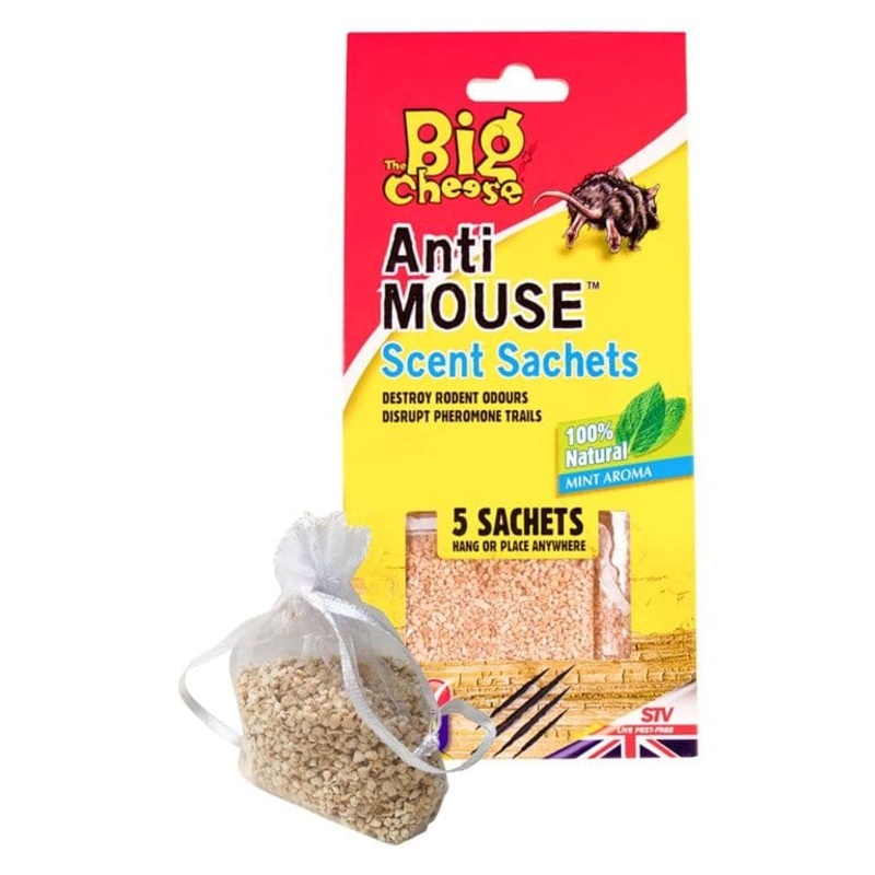 The Big Cheese Anti Mouse Scent Sachets – 5 Pack